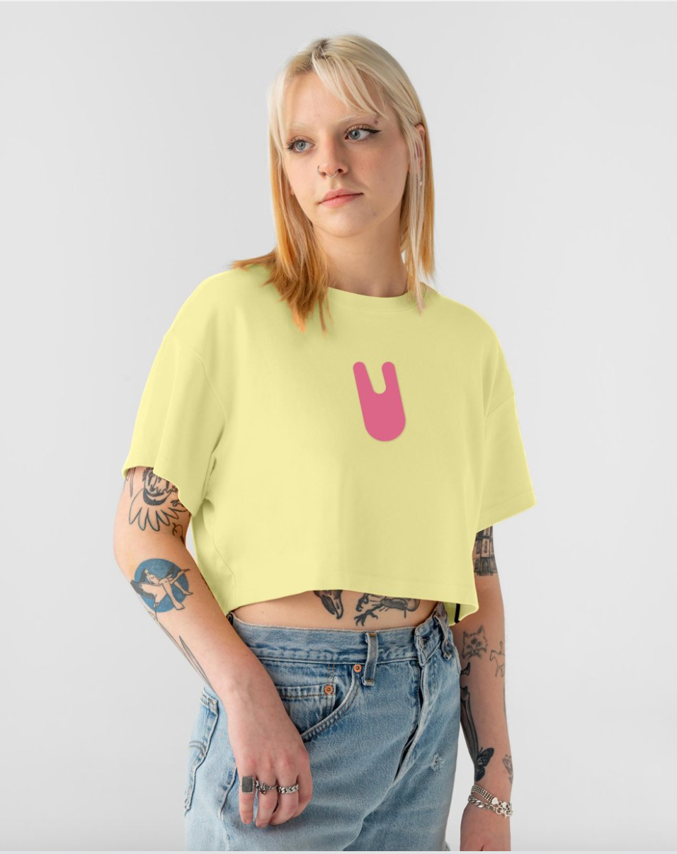 CROP SMALL LOGO BIODEGRADABLE TEE