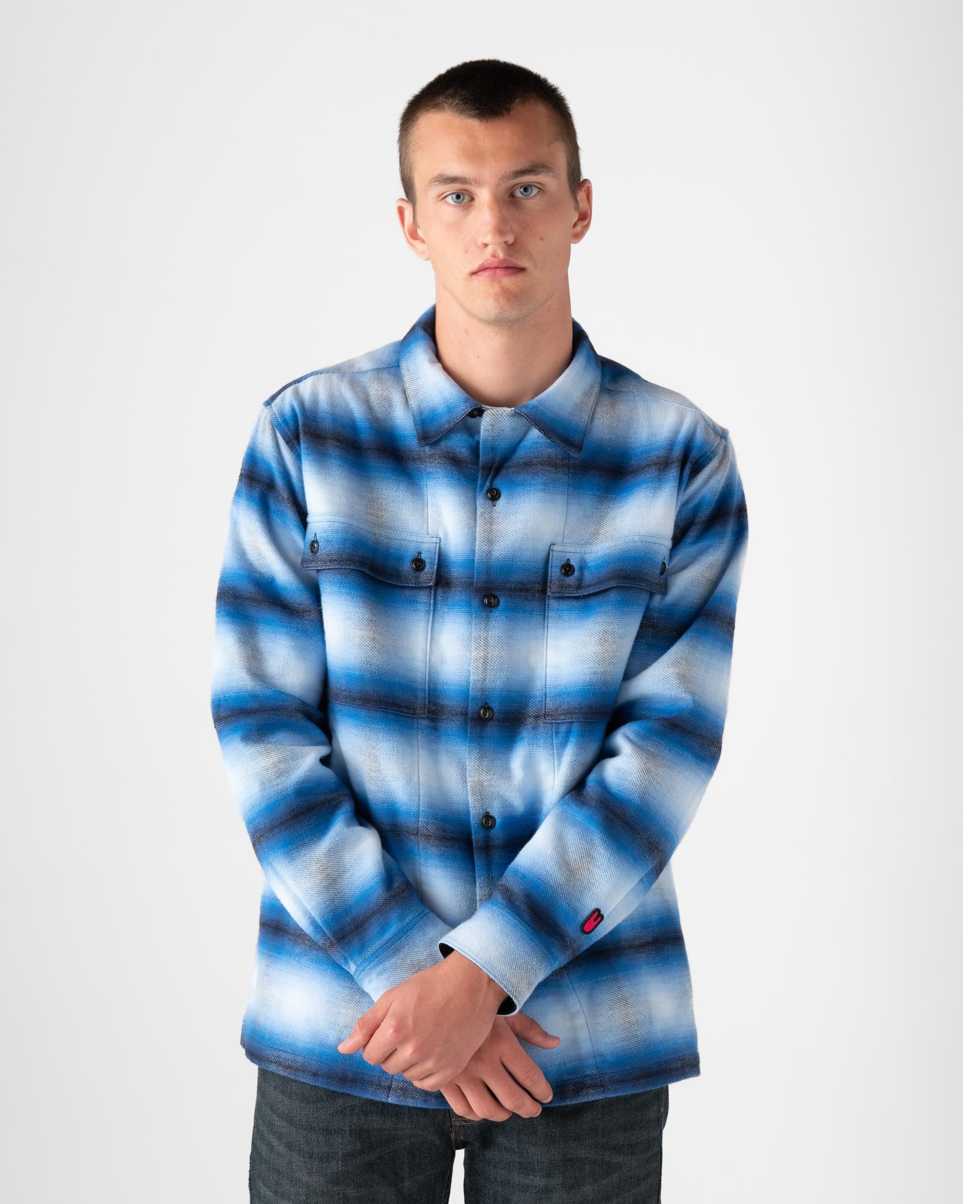 Biodegradable Ombre Flannel Shirt