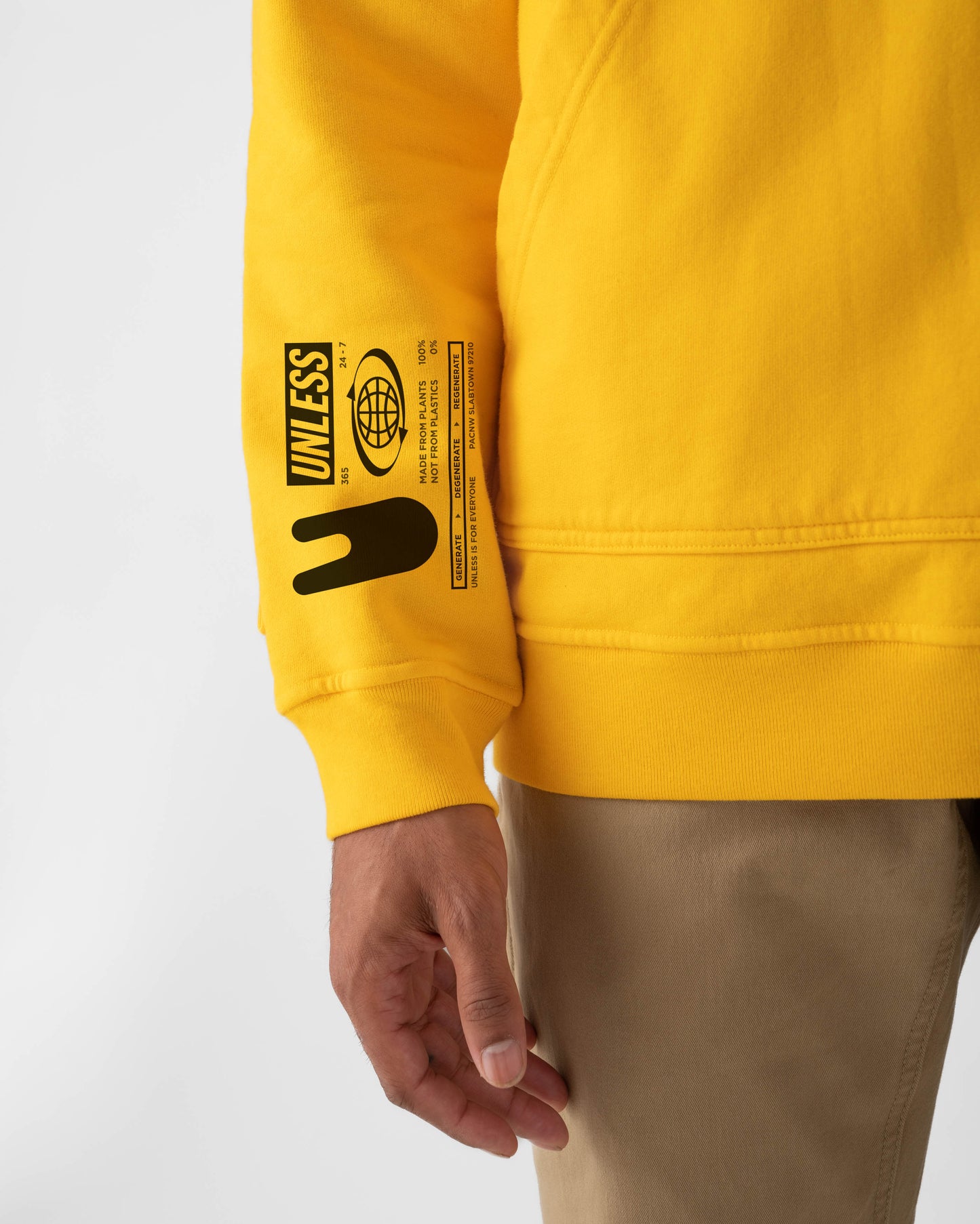 Biodegradable Info Tag Hoodie